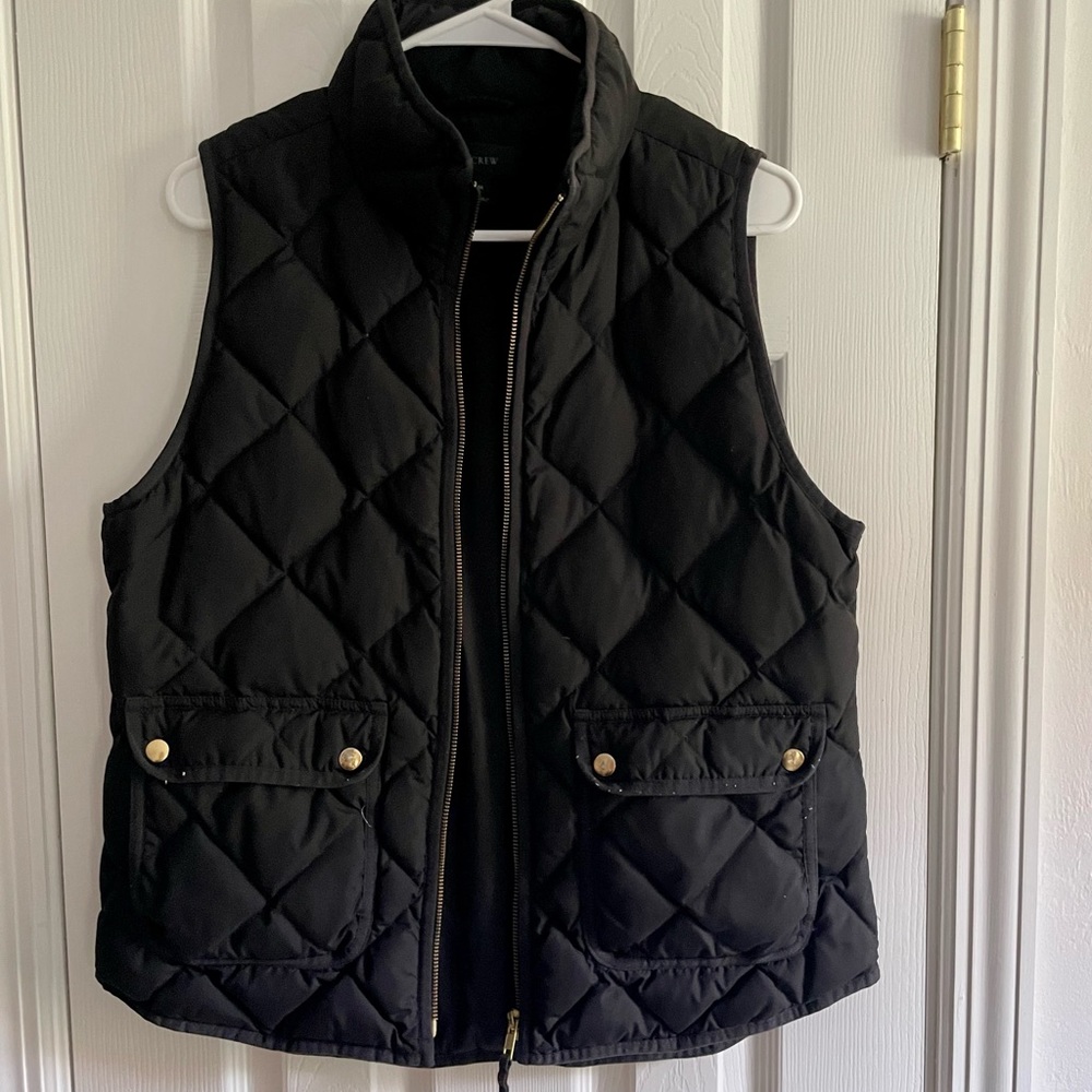 J Crew black vest size M